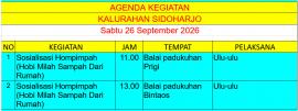 AGENDA 26 SEPTEMBER 2026